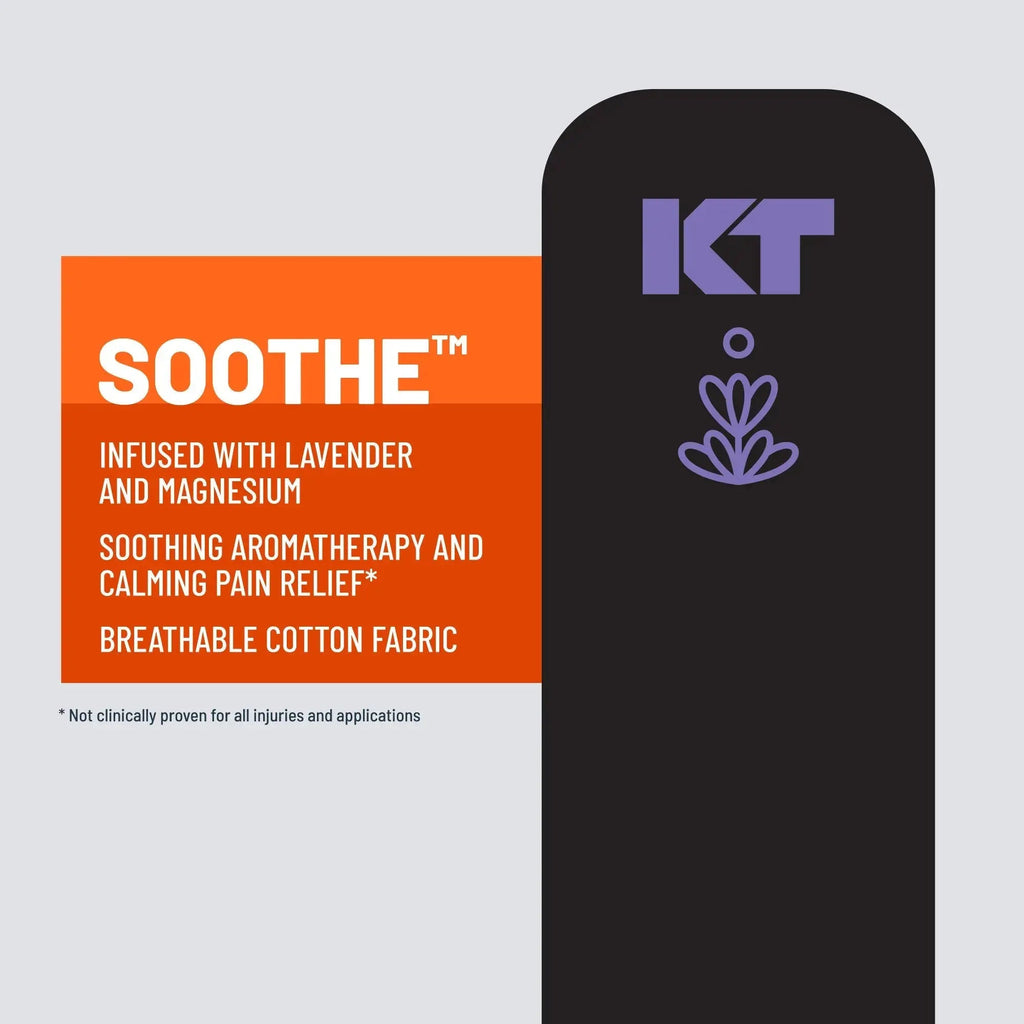 KT Tape Soothe kinesiology tape in – 20 precut strips for muscle relaxation and pain relief